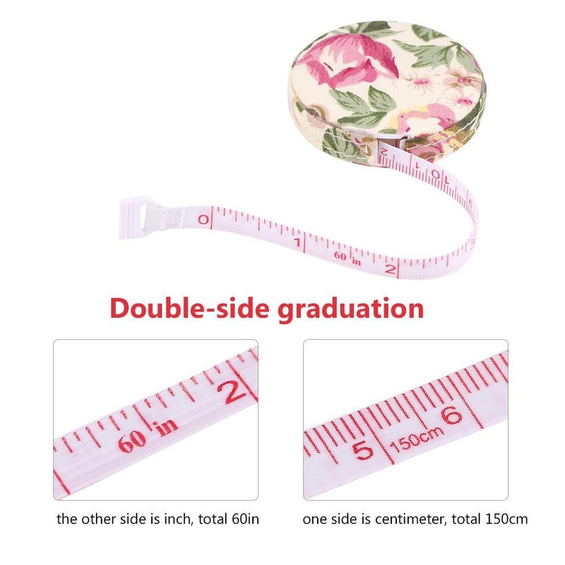 Hztyyier 1pc Tape Measure for Body, Retractable Measure Tapeline Ruler for Cloth Sewing Tailor Fabric Crafts, 150cm/60inch (#2) - Image 3